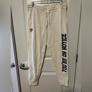 Girls Gotta Eat white You’re On Notice Sweat Pant